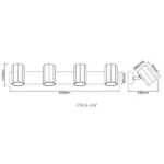 JAMES 57918-4W SPOT LAMPA GLOBO LIGHTING - Slika 5