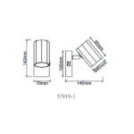 JAMES 57919-1 SPOT LAMPA GLOBO LIGHTING - Slika 6