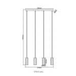 JAMES 57919-4H VISILICA GLOBO LIGHTING - Slika 2