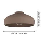 MOGANO PLAFONJERA 900359 EGLO - Slika 3