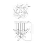 KELSY 67128-80 LED VISILICA GLOBO LIGHTING - Slika 5