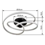 LED PLAFONSKA LAMPA GLYXAR 67183-40N GLOBO LIGHTING - Slika 6