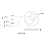 LED PLAFONSKA LAMPA PIKARA 67322-24 GLOBO LIGHTING - Slika 7