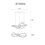 IDUNA 67340G LED VISILICA GLOBO LIGHTING - Slika 8