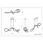 SWIRL 67341S LED VISILICA GLOBO LIGHTING - Slika 5