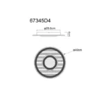WOODY 67345D4 LED PLAFONSKA LAMPA GLOBO LIGHTING - Slika 10