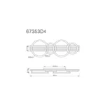 TISHA LED PLAFONSKA LAMPA 67353D4 GLOBO LIGHTING - Slika 7