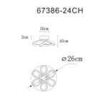MELISAND 67386-24CH LED PLAFONSKA LAMPA GLOBO LIGHTING - Slika 7