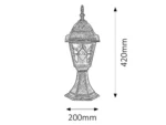 SPOLJNA ZIDNA LAMPA MONACO 8183 RABALUX - Slika 3