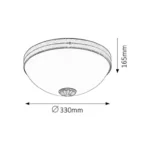 ORCHIDEA PLAFONJERA 8558 RABALUX - Slika 2