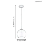 BOLSANO VISILICA 92761 EGLO - Slika 5