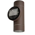 M950010 B BRAON 2xGU10 BAŠTENSKA ZIDNA LAMPA MITEA LIGHTING - Slika 2