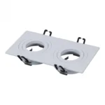 M206018 UGRADNA DUPLA SVETILJKA BELA PRAVOUGAONA MITEA LIGHTING - Slika 3