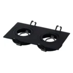 M206018 UGRADNA DUPLA SVETILJKA CRNA PRAVOUGAONA MITEA LIGHTING - Slika 2