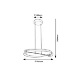 ADALIND LED VISECA LAMPA 72149 RABALUX - Slika 7