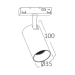 BD61-00281 BRY-TRC045-10W-48VDC-3U1-CRNA-MAG.ŠINSKA SVETILJKA BRAYTRON - Slika 3