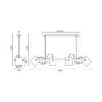 BRY-D001S-4H-4xE27-DRVO-DEKORATIVNA VISILICA BV02-00010 BRAYTRON - Slika 3