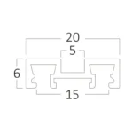BY41-01121 BRY-M05-SR02-2M-48VDC-CRNA-SLIM-NADGR.MAG.ALU ŠINA BRAYTRON - Slika 2