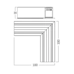 BY41-10711 BRY-M03-RCC02-CR-1-48VDC-CRNI-SLIM-KONEKTOR ZA MAGNETNU ŠINU BRAYTRON - Slika 2