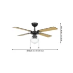 FORTALEZA PLAFONSKI VENTILATOR SA SVETLOM 35122 EGLO - Slika 8