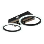 LED PLAFONSKA LAMPA DRVENE LETVICE 67360D2 BLEVINS GLOBO LIGHTING - Slika 3