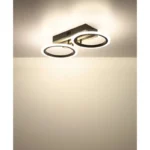 LED PLAFONSKA LAMPA DRVENE LETVICE 67360D2 BLEVINS GLOBO LIGHTING - Slika 7