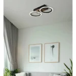 LED PLAFONSKA LAMPA DRVENE LETVICE 67360D2 BLEVINS GLOBO LIGHTING - Slika 8