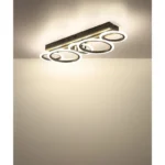 LED PLAFONSKA LAMPA DRVENE LETVICE 67360D4 BLEVINS GLOBO LIGHTING - Slika 8