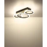 LED PLAFONSKA LAMPA DRVENE LETVICE 67360D3 BLEVINS GLOBO LIGHTING - Slika 10