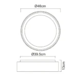 LED PLAFONSKA LAMPA KEMP 15924DW BELA GLOBO LIGHTING - Slika 9