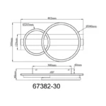 LED PLAFONSKA LAMPA NORBERTO 67382-30 GLOBO LIGHTING - Slika 13