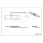 LED PLAFONSKA LAMPA WILTON 67381-16 PESAK GLOBO LIGHTING - Slika 10