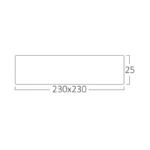 LED plafonjera 20W 3u1 bela kocka BRY-JADE-SLR BP07-10280 - Slika 5