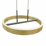 M10944 LED VISILICA 42W 3000K CRNA+BRUSENO ZLATO 3Y MITEA LIGHTING - Slika 2