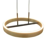 M10944 LED VISILICA 42W 3000K CRNA+BRUSENO ZLATO 3Y MITEA LIGHTING - Slika 3