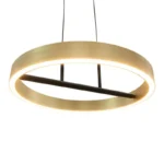 M10944 LED VISILICA 42W 3000K CRNA+BRUSENO ZLATO 3Y MITEA LIGHTING - Slika 4