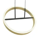 M10944 LED VISILICA 42W 3000K CRNA+BRUSENO ZLATO 3Y MITEA LIGHTING - Slika 5