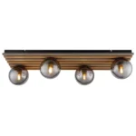 PLAFONSKA LAMPA DRVENE LETVICE PARSONS 54343-4 GLOBO LIGHTING - Slika 3