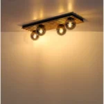 PLAFONSKA LAMPA DRVENE LETVICE PARSONS 54343-4 GLOBO LIGHTING - Slika 5