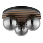 PLAFONSKA LAMPA DRVENE LETVICE PARSONS 54343-3 GLOBO LIGHTING - Slika 2