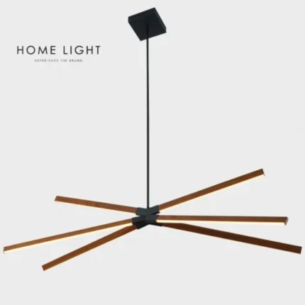 SOLEA 24 LED LUSTER CRNA DRVO Home Light