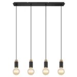 VISILICA MATTI DRVO/CRNA 54045-4H GLOBO LIGHTING - Slika 4