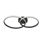 VIVIAN LED PLAFONJERA SA KRISTALIMA CRNA 780600 ESTO