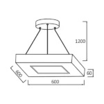 BRY-BLADE-PD-KVADRATNA-CRNA-45W-3U1-LED VISILICA BH16-07280 BRAYTRON - Slika 2