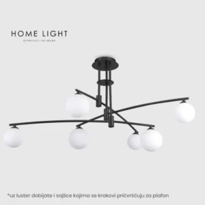 VESTA 376 LUSTER CRNA 6xG9 HOME LIGHT a