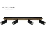 TALIA 69 SPOT LAMPA 4*GU10 CRNA/DRVO HOME LIGHT