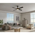 TRINIDAD 35118 PLAFONSKI VENTILATOR CRNO ZLATNI SA SVETLOM EGLO - Slika 3