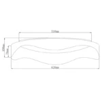 SOLEA 15 LED PLAFONJERA 24W 3000/4000/6000K BELA HOME LIGHT - Slika 3