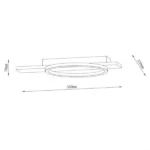 SOLEA 35 LED PLAFONJERA 16W 3000/4000/6000K CRNA/DRVO DIM HOME LIGHT - Slika 2