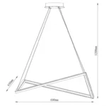 SOLEA 43 LUSTER 40W 3000/4000/6000K CRNA DIM HOME LIGHT - Slika 2